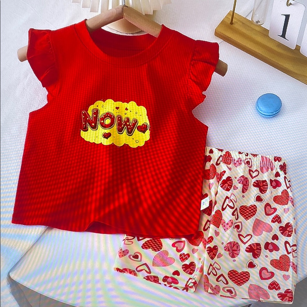 Red Heart Kids Pajama Set
